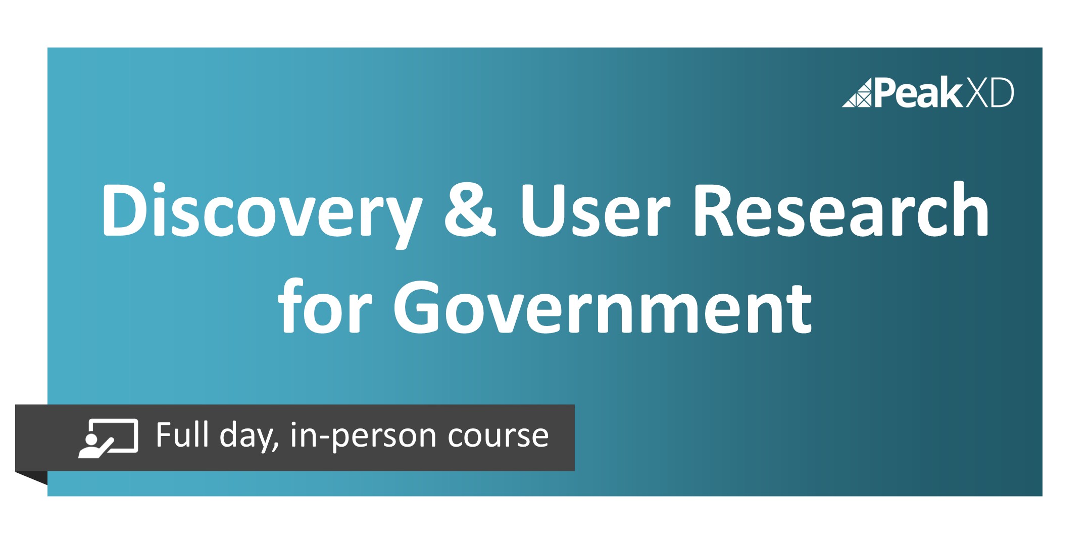 Discovery and user research for government